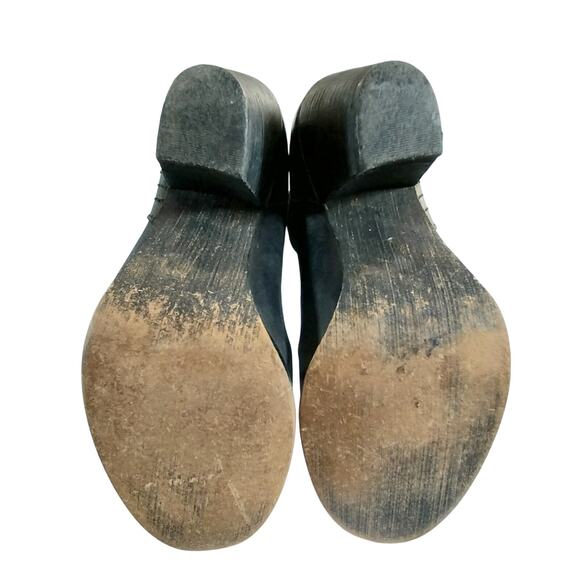 ARTURO CHIANG! BLACK GENUINE LEATHER W/VERTICAL SIDE DETAIL WESTERN BOOTS! SZ 7M - Picture 10 of 13